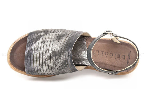 Dei colli sandali con cinturino donna grigio