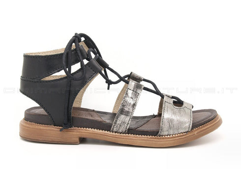 Dei colli sandali con cavigliera donna grigio