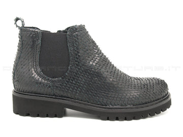 Felmini tronchetti python donna nero