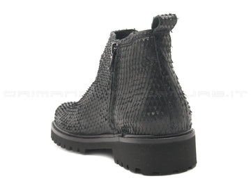 Felmini tronchetti python donna nero