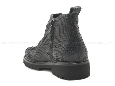 Felmini tronchetti python donna nero