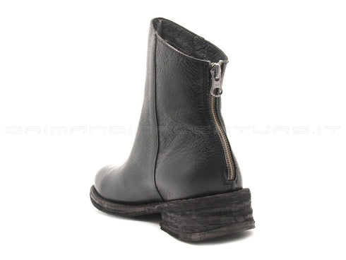 Felmini stivaletti con zip posteriore donna nero