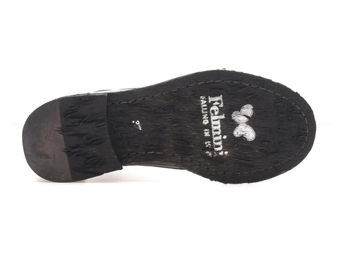 Felmini anfibi con stringhe donna nero