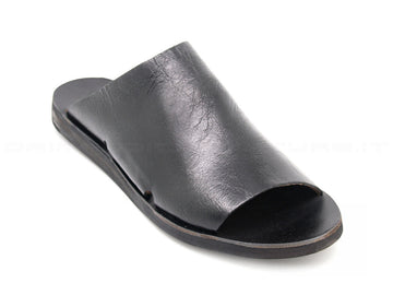 Felmini ciabatte pelle donna nero