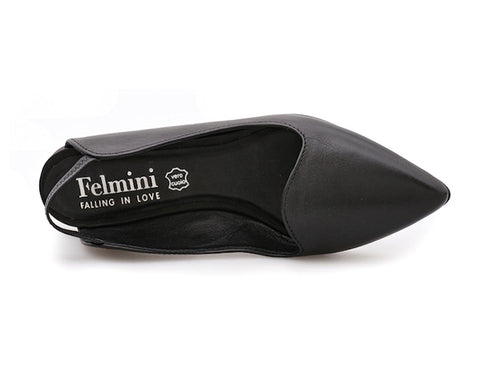 Felmini slingback flats in smooth leather