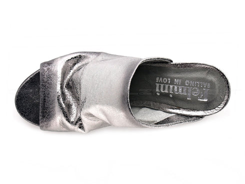 Felmini sandali ciabatte monofascia donna argento