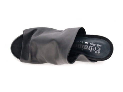 Felmini sandali monofascia donna nero