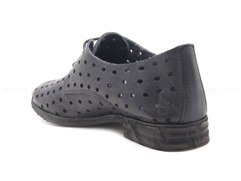 Felmini scarpe stringate derby donna nero