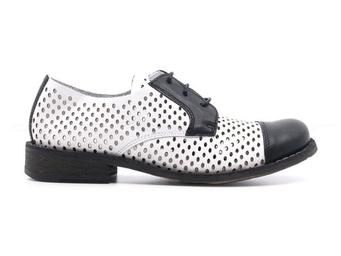 Felmini scarpe stringate estive donna bianco