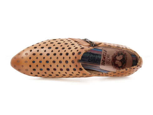 Felmini scarpe basse traforate estive donna cuoio