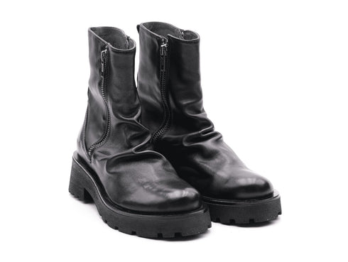 Felmini ankle boots 2 zip leather upper