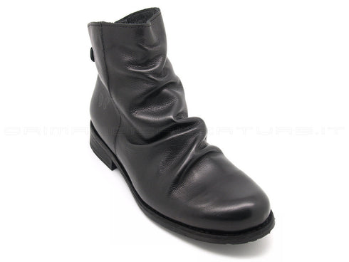 Felmini stivaletto nero con zip donna nero