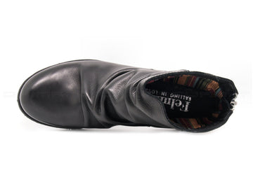 Felmini stivaletto nero con zip donna nero