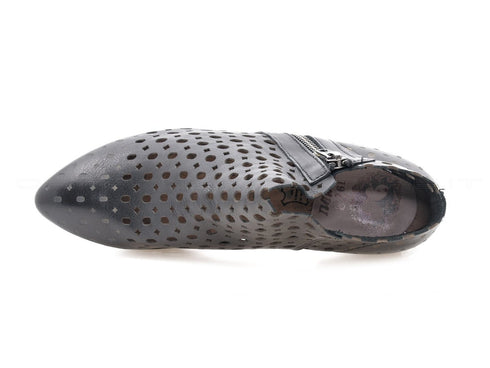 Felmini stivaletti forati estivi donna nero