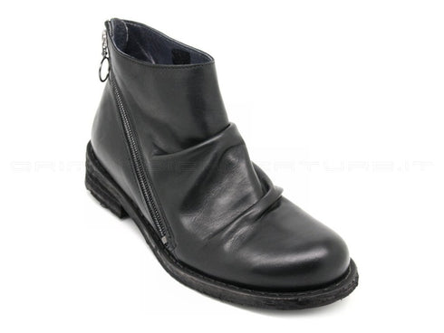 Felmini stivaletti con cerniera esterna donna nero