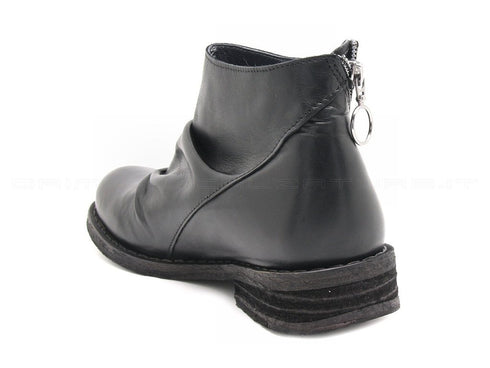 Felmini stivaletti con cerniera esterna donna nero