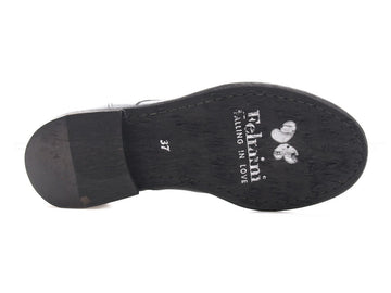 Felmini stivaletti con cerniera diagonale donna nero