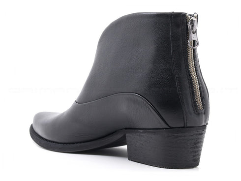 Felmini stivaletti con zip donna nero