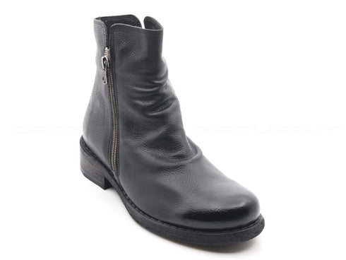 Felmini stivaletti con cerniera esterna donna nero