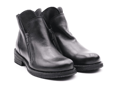 Felmini stivaletti due zip tomaia pelle