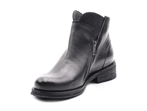 Felmini stivaletti due zip tomaia pelle