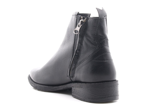 Felmini stivaletti bassi a punta donna nero
