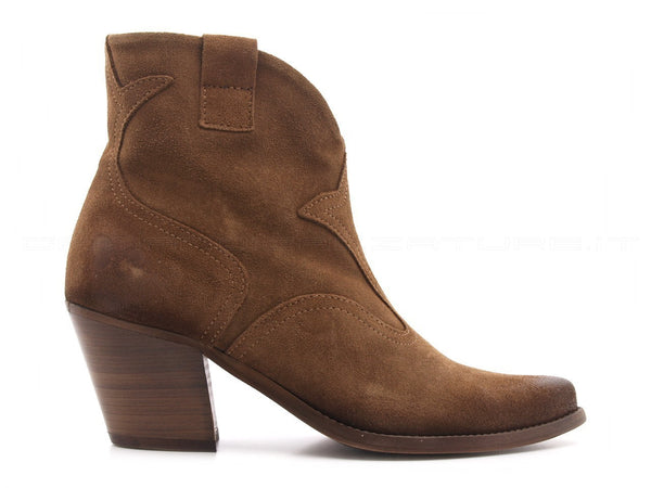Felmini stivaletti texani donna marrone
