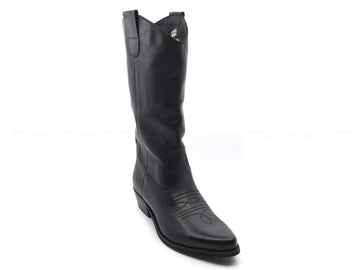 Felmini stivale texano donna nero