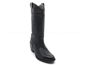 Felmini stivali texani donna nero
