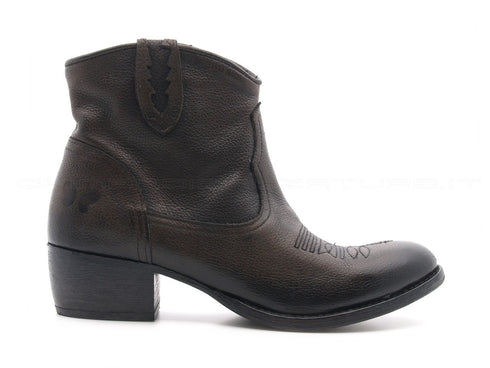 Felmini stivaletti texani bassi donna grigio