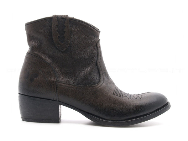 Felmini stivaletti texani bassi donna grigio