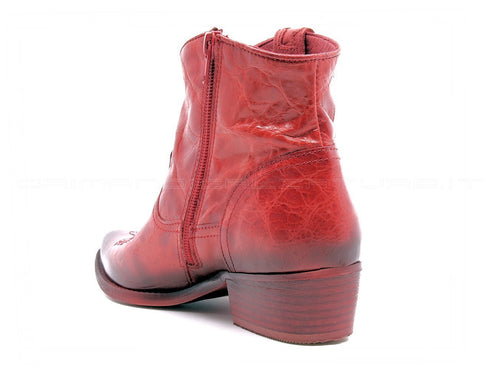 Felmini stivaletti texani vega donna rosso