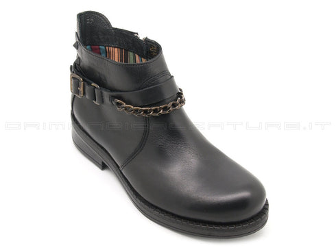 Felmini tronchetti con catena donna nero