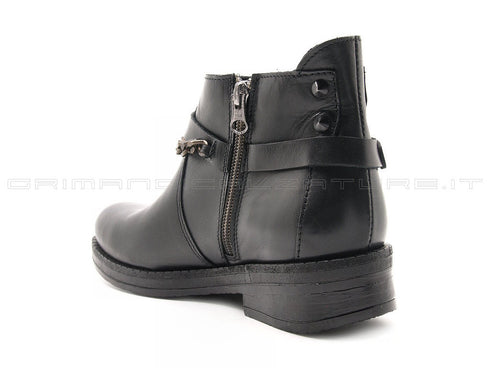 Felmini tronchetti con catena donna nero