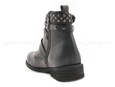 Felmini anfibi con borchie donna nero