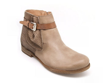 Felmini tronchetti con zip donna beige