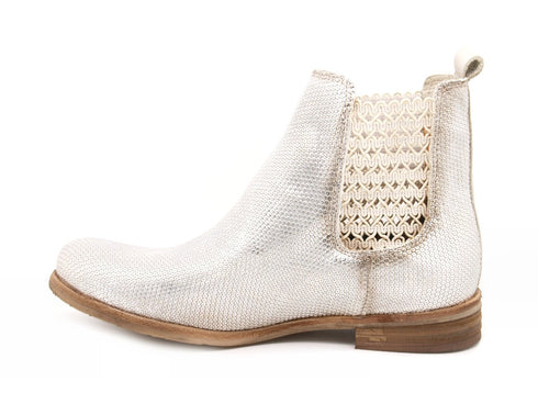 Felmini stivaletti beatles donna bianco