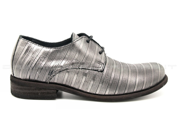 Felmini scarpe derby stringate donna argento