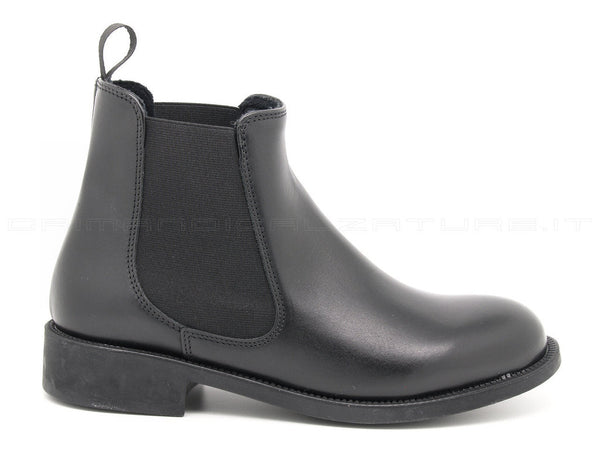 Frau stivaletti beatles con elastici donna nero