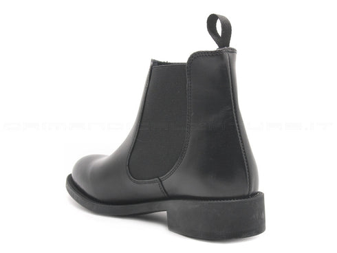 Frau stivaletti beatles con elastici donna nero