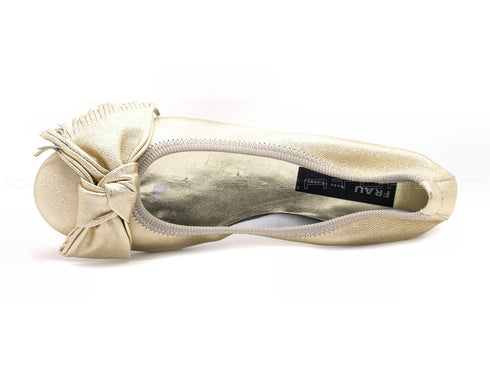 Frau ballerine estive con nastro donna oro