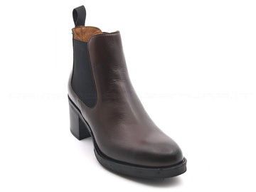 Frau stivaletti beatles pelle liscia donna marrone