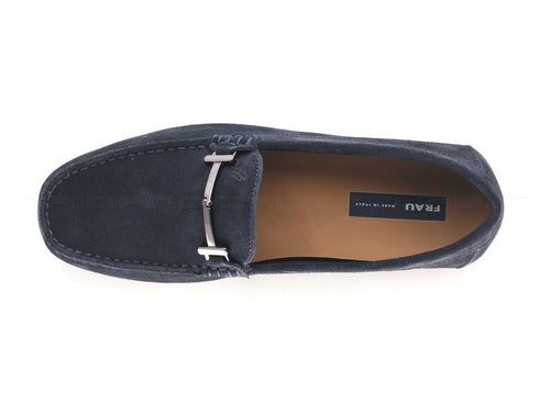 Frau uomo mocassini con morsetto uomo blu