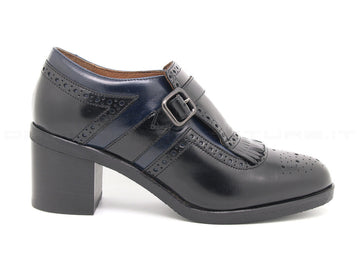 Frau scarpe con cinturino e fibbia donna nero