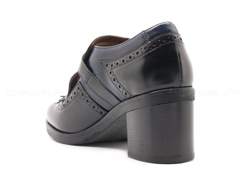 Frau scarpe con cinturino e fibbia donna nero