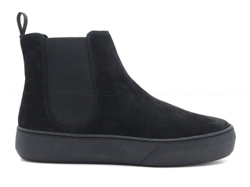 Frau stivaletti beatles con elastici donna nero