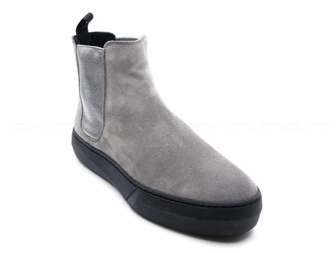 Frau stivaletti beatles con elastici donna grigio