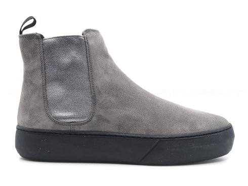 Frau stivaletti beatles con elastici donna grigio