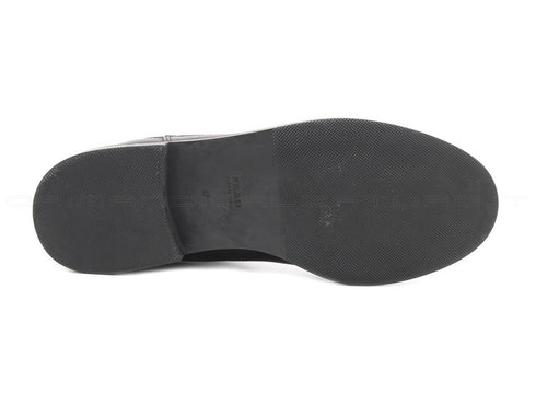 Frau scarpe derby pelle reflex donna argento