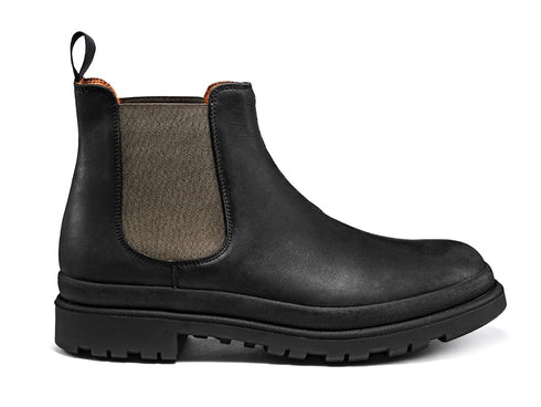 Frau uomo chelsea boots invernali nero